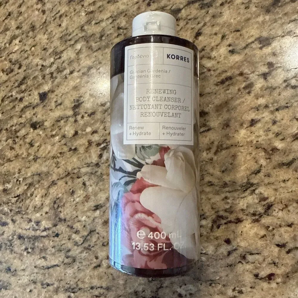 KORRES Grecian Gardenia Renewing Body Cleanser Large 13.53 oz New Sealed Bottle